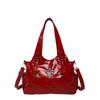 Fashion PU Zipper Casual Shoulder Bags Advanced Sense Large Capacity Underarm Bag 2026 New Versatile Concise Commute Tote Bag