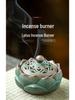 Ceramic Lotus Incense Burner for Mugwort & Sandalwood - Home Health Care Decor.