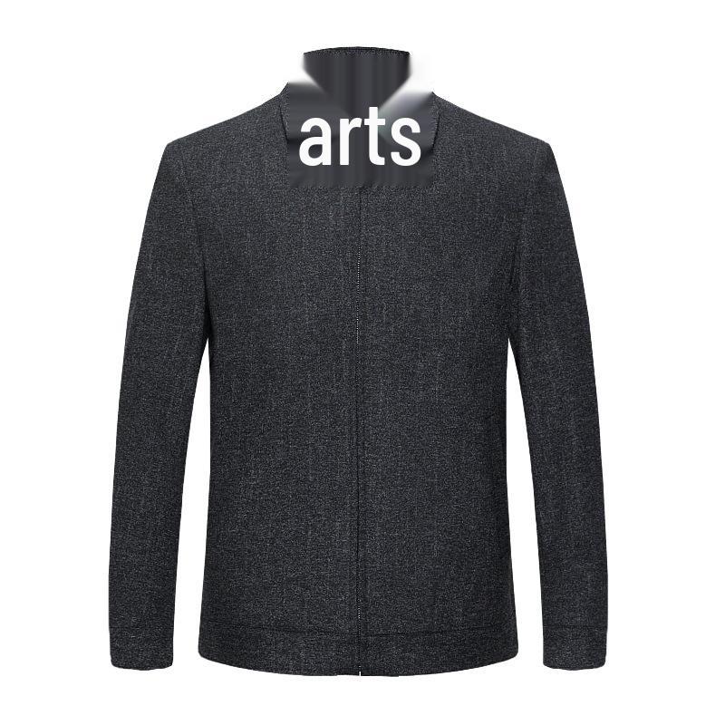 2022 Men's Single-Breasted Cashmere Coat - Business Casual Loose Wool Jacket for Middle-Aged Dads