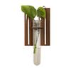 Home Ornaments Hydroponic Planter Shelf Wooden Wall Decoration Wall Mounted Planter  Plant Lover