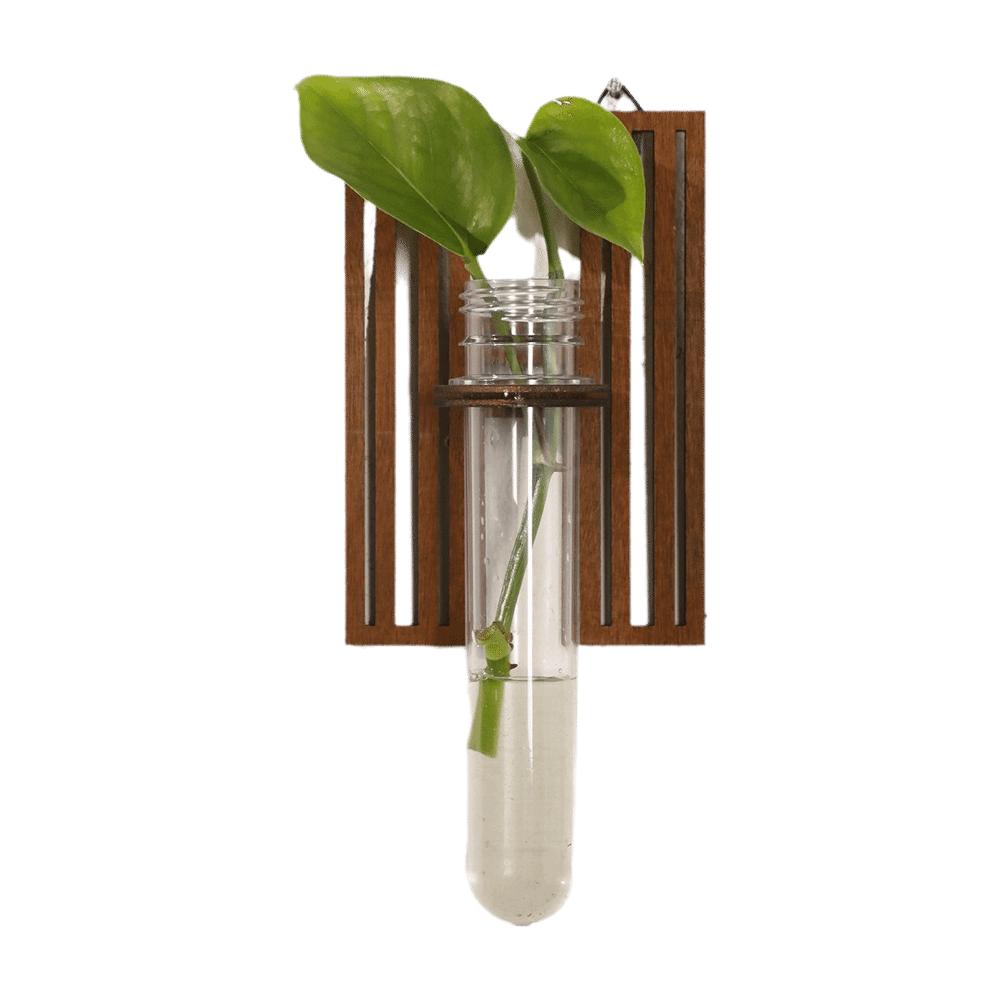 Home Ornaments Hydroponic Planter Shelf Wooden Wall Decoration Wall Mounted Planter Plant Lover