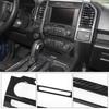Carbon Fiber Volume Adjustment Panel Cover Trim Radio Bezel For Ford F150 2015+