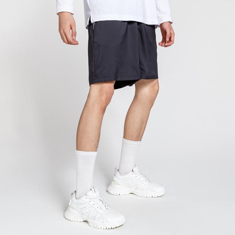 Adidas Elastic Waist Loose Weave Casual Shorts Men Bottoms Black O04785