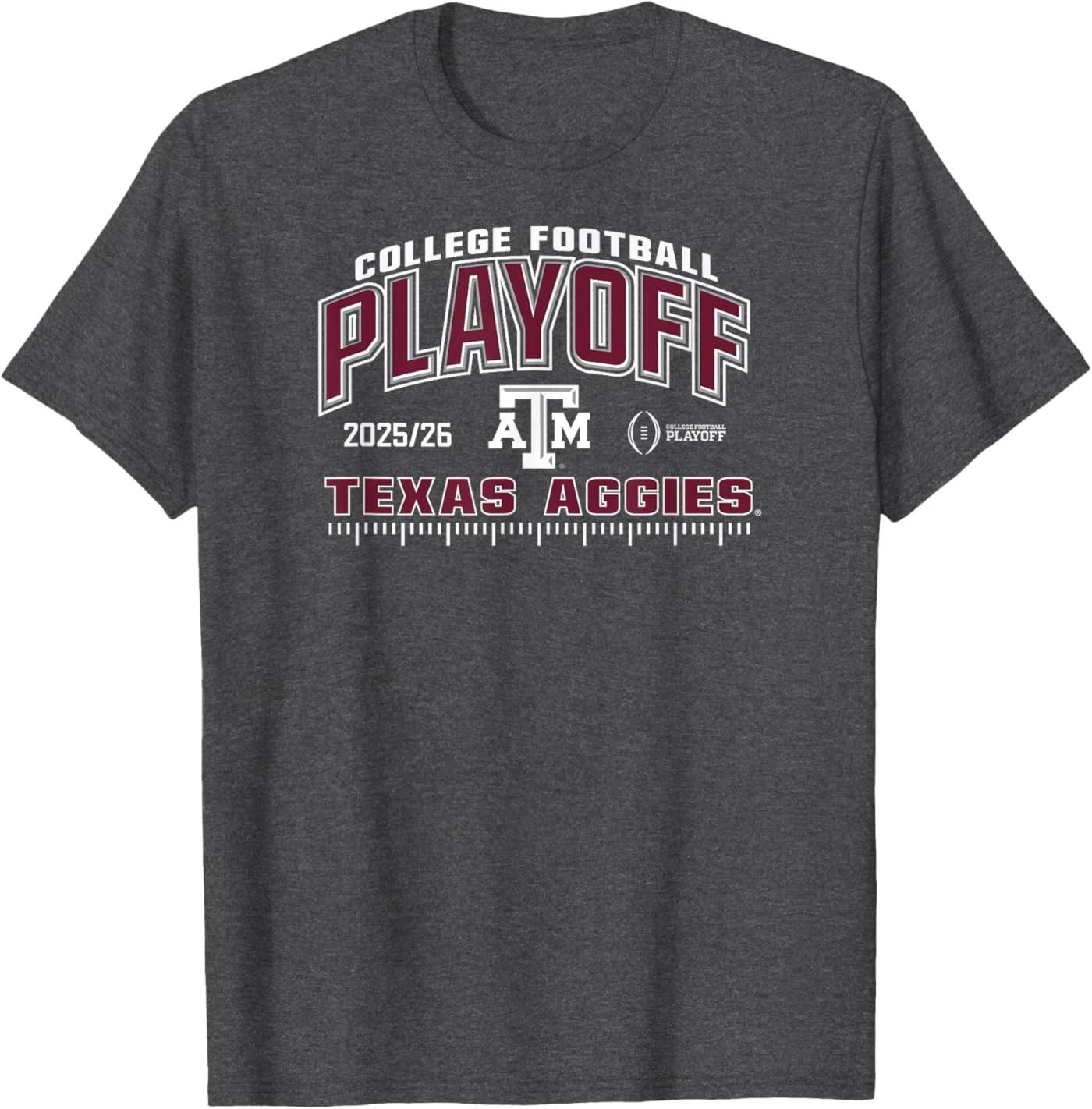 Texas A&M Aggies College Football Playoff CFP 2025-26 T-Shirt M