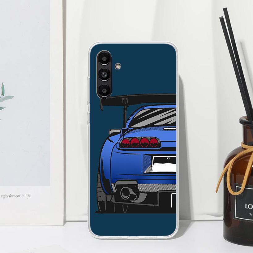 Japan JDM Sports Cars Comic Phone Case For Samsung Galaxy A17 A37 A57 A16 A26 A36 A56 A15 A25 A35 A55 A14 A24 A34 A54 A13 A23 A3