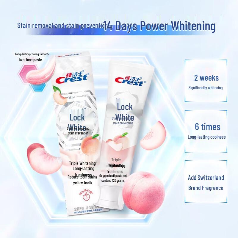 Crest Peach Scented Whitening Toothpaste