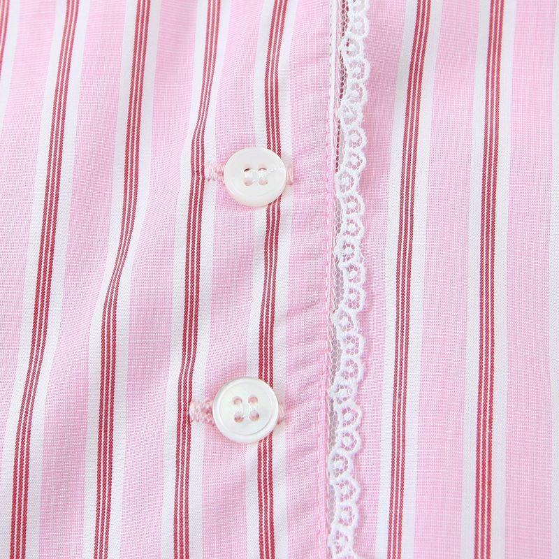 Kaslead New Women clothes Western Style Stripe Short Shirt Vest Casual Pants 2658899 2659899