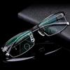 Business Style Bifocal Reading Glasses Women Men Progressive Vision Adjustment Eyeglasses Converted Light Multifocal +1.0 ~ +4.0