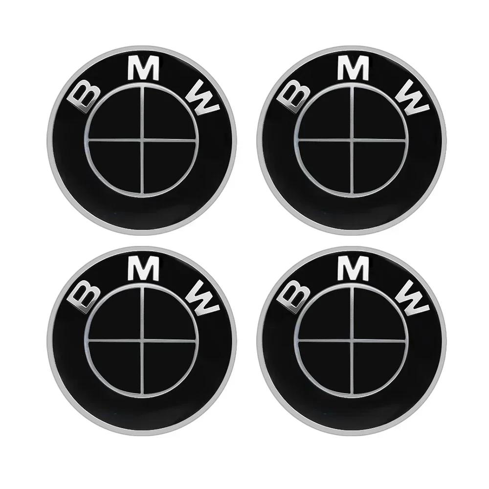 4pcs 56/60/65/70mm Car Wheel Hub Center Caps Cover Emblem For BMW X3 X5 F10 F01 F11 F20 F30 E87 E39 E60 E46 E91 E92 Car Badge BM5
