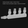 10PCS Plastic Transparent Aquarium   Pump Five Way Hose Connector Fish   Accessory