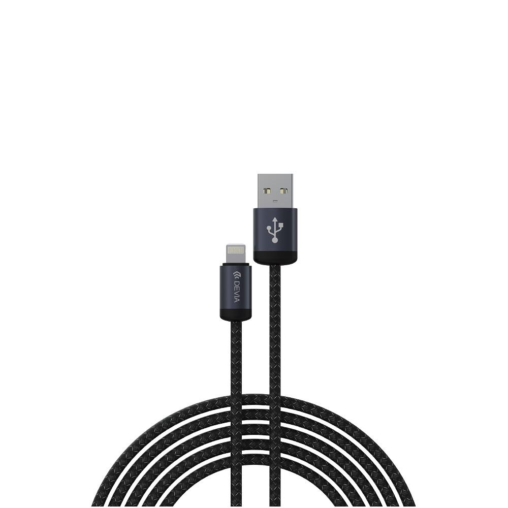 Devia Kabel Gracious Ec650 Usb - Ligtning 1,0 M 2,4A Czarny