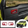 Kylorune Inner Door Handle Covers and Panels for Jimny and Jimny Sierra Custom Parts for Jimny, Nomad, (3-Door, Red) - JB64/JB74W/JC74