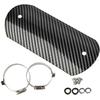 Motorcycle Exhaust Middle Pipe Heat Shield Cover Muffler Protector Carbon Like*1