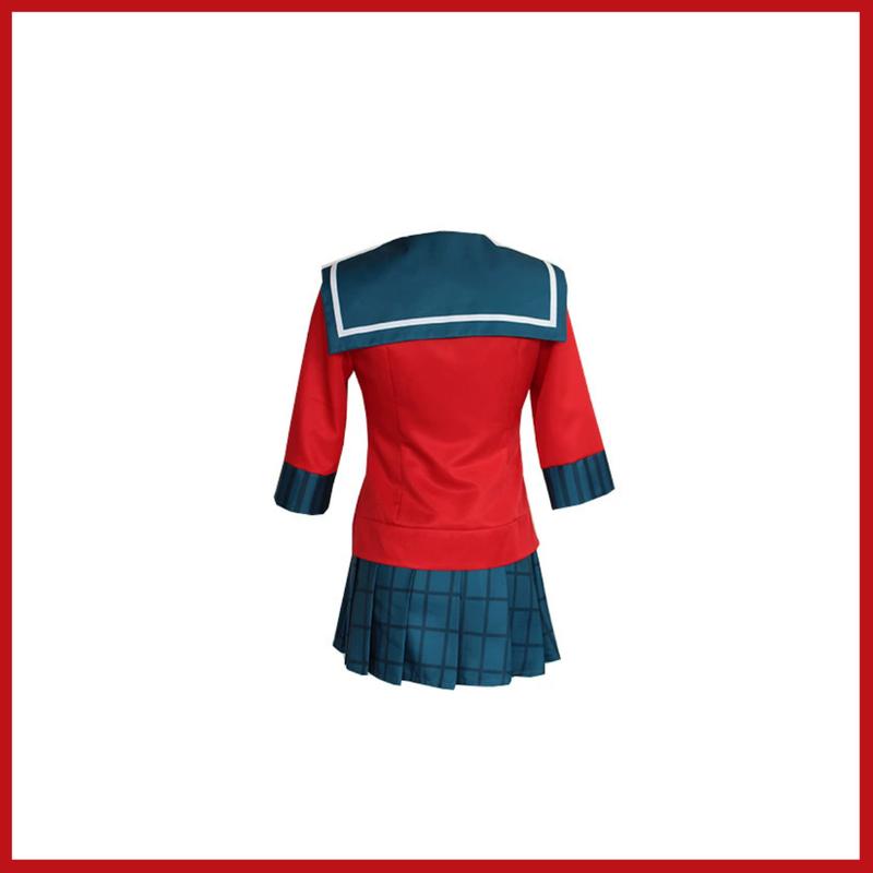 XQGame Harukawa Maki Cosplay Costume Japanese JK School Uniform Sailor Suit Red Tops Wig Adult Woman Sexy Carnival Party Set