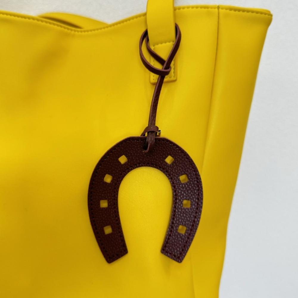 2PCS Fashion Key Chain Leather Purse Accessories Cute Horse Hoof  Pendant  School