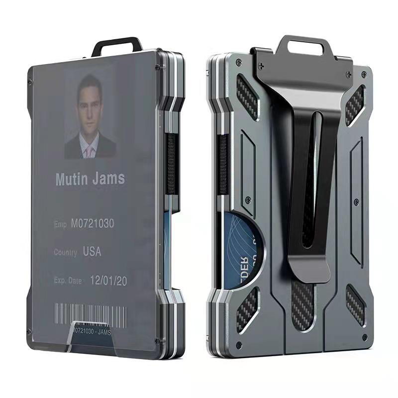New Transparent RFID Anti-Theft Metal ID & Credit Card Holder Sleeve