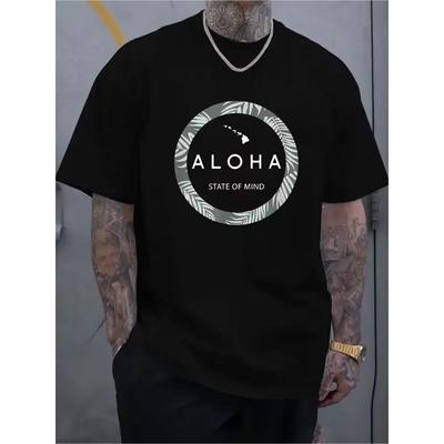 Men'S Fashion Round Neck Short Sleeve T-Shirt,Print T-Shirt Men'S Fashion Top, Sports Casual Vacation Home T-Shirt, Men'S T-Shirt, Round Neck Pullover