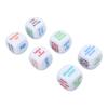 6PCS Large Drinking Dice Set Drinking Game Dice Bar Turnt Drunk Frenzy Party Rolling Decider White