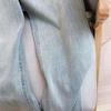 Women's Light Blue High Waist Plus Velvet Wide Leg Jeans, Winter 2025, Loose Fit, Thickened Slimming, Plus Size, Straight Leg.