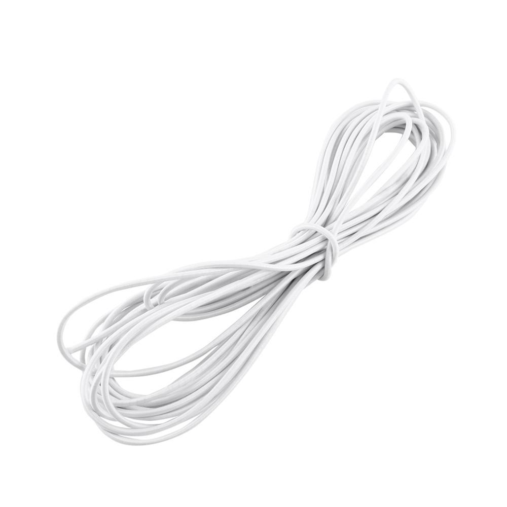 

Multi-Purpose 10Meters Shock Cord Strong Elastic 4mm Diameter Stretch Cord Wear-resistant White Elastic Cord Band Making