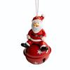 Retro Metal Xmas Tree Embellishment Welcome Door Hanging Pendants Santa Claus Cartoon Angel Doll Drop Ornaments Christmas Decor