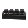 Programmable Keypad 4 Keys Support NKRO Red Switch Ctrl C V Enter Mini Mechanical Keypad for Gaming Office Media Black