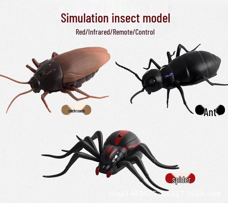 Infrared Remote Control Prank Toy: Cockroach, Spider, and Ant Simulation