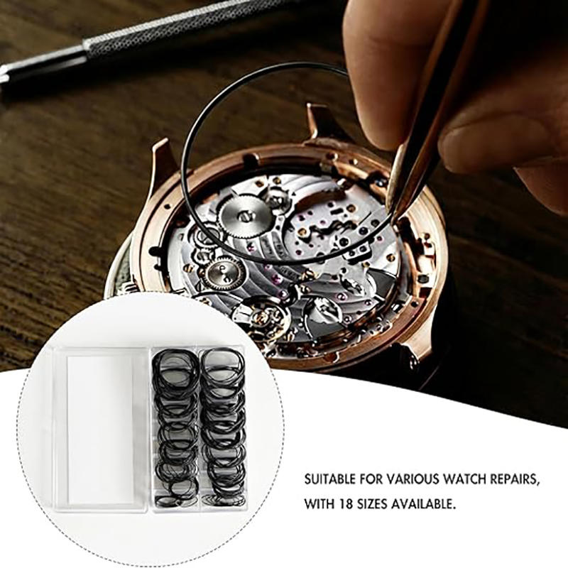 Waterproof Rubber Watch Back Cover O Ring Gasket Seal Replacement Repair Spare Part for Watchmaker  Elastic Silicone - Suitable for Home Travel Daily
