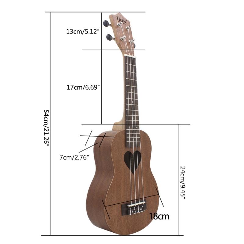 Soprano Ukulele for Beginners Guitar 21 Inch Ukelele Instrument for Adults Wood Guitar Small Hawaiian Ukalalee Starter