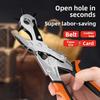 Belt Hole Punch Plier 6 Size Revolving Leather Punch Pliers Hand Tool For Belt Bag Strap DIY Leathercraft