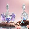 copper Colorful Crystal Dragon Pendant Charm Compatible With Bracelets Do It Yourself Bead Ms Premium Jewellery Valentines Birthday Gift