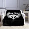 Coperta stampata retrò della band Tokio Hotel, coperta calda in flanella morbida e confortevole, biancheria da letto per casa, viaggio, regalo di compleanno