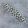 Peridot Edelstein Handgefertigt 925 Sterlingsilber Armband 7-8" M-293