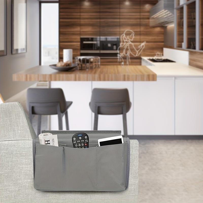 Sofa Armrest Storage Organizer Remote Control Holder Hanging Couch Side Pocket for Phone Magazines Glasses Armchair Caddy Bag