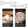 Coffeeware Coffee Art Pen Coffee Tool 150mm Coffee Art Pen Coffee Tool Latte Stainless Steel Wood Coffeeware New