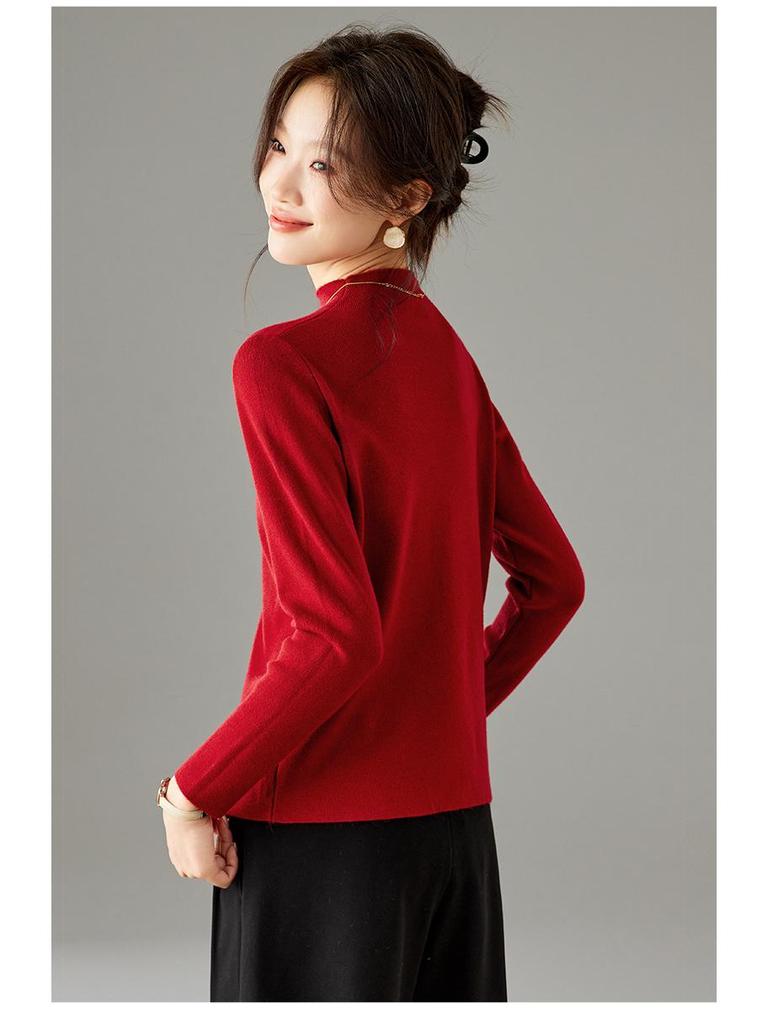 Damen Premium Winter Rollkragenpullover Top - Vielseitige kurze Basisschicht (2025)