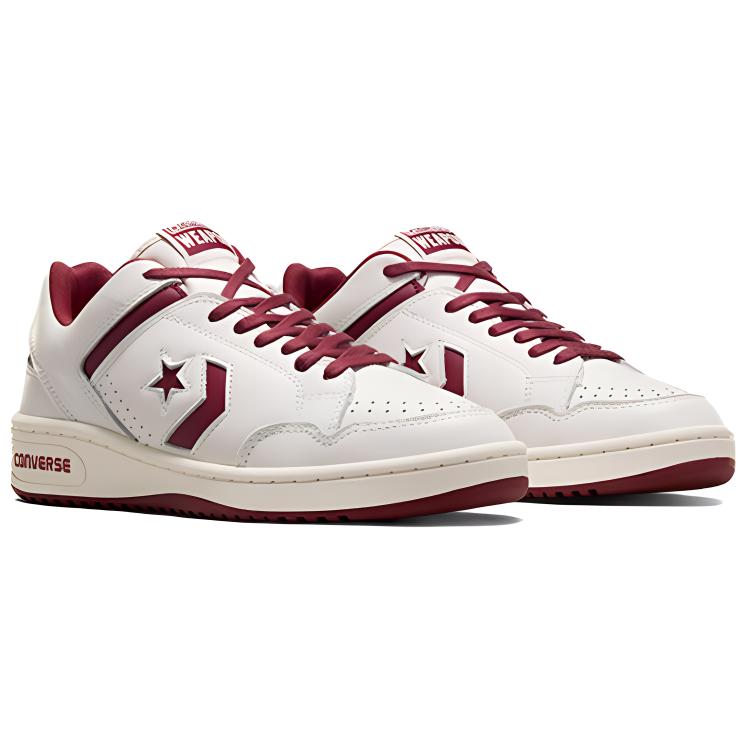 Converse Weapon Low Old Money Pack - Syrah Unisex Sneakers White Vintage-White Egret A09880C