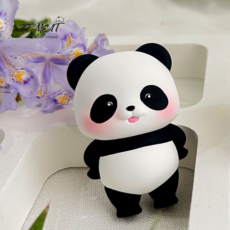 

Car Aromatherapy Perfume Cute Fork Waist Carrot Panda Car Good Product Air Outlet Decoration Fragrance Fragrant Stone Panda with Arms Crossed(A bottle of essential oil)