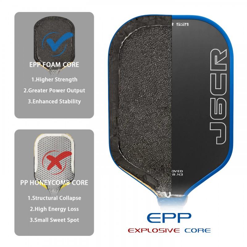 Honolulu J6CR Pickleball Paddle T700 Carbon Fiber All Skill Levels