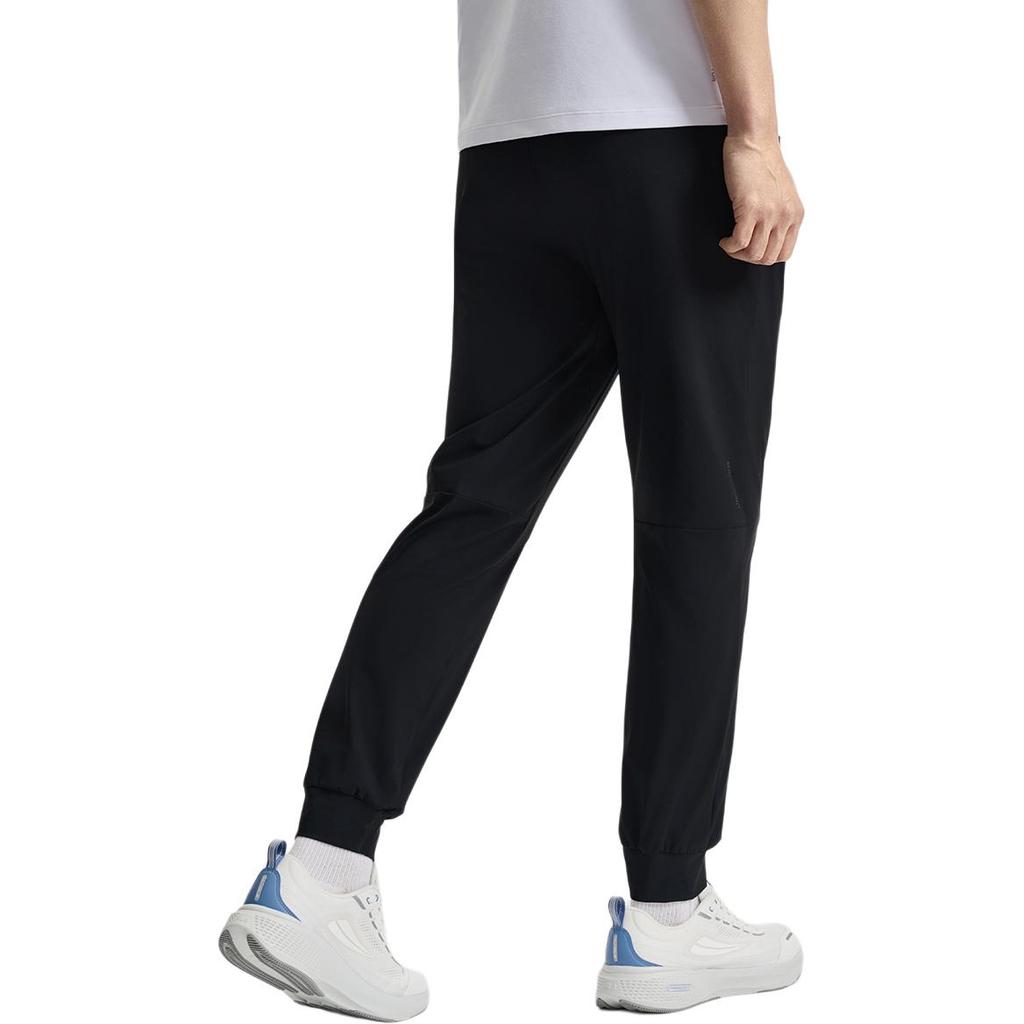 Fila Fitness Simple Comfortable Versatile Mid-Waist Tapered Knit Sports Pants Men Bottoms Deep-Black A11M521608FBK