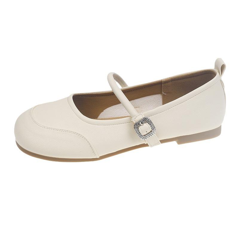 Autumn new fashion light mouth outer wear flat-soled single shoes soft-soled fairy with skirt casual Mary Jane shoes girl