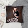 Singer Young Miko Pillow Case Square Double-Sided Printing Short Plush Sofa Cushion Cover Bedroom Pillow