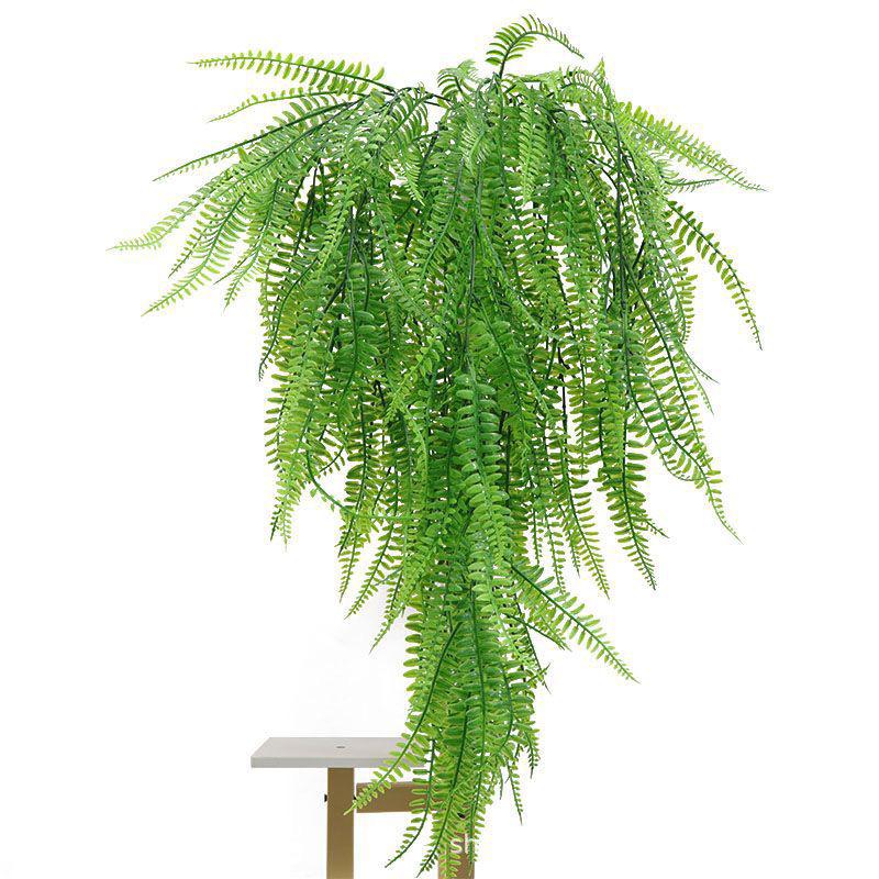 Artificial Green Vine: 5-Fork Persian Fern Hanging Decoration