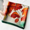 110*110 Cm Square Silk Scarf Women's Fashion Printed Small Neck Scarf Office Women's Hair Belt Folar Handkerchief Women's Handkerchief Shawl Scarf