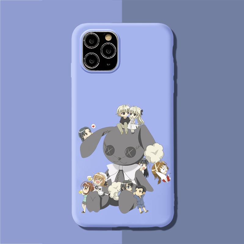 YNDFCNB Yosuga no Sora Phone Case Soft Solid Color for iPhone 11 12 13 mini pro XS MAX 8 7 6 6S Plus X XR