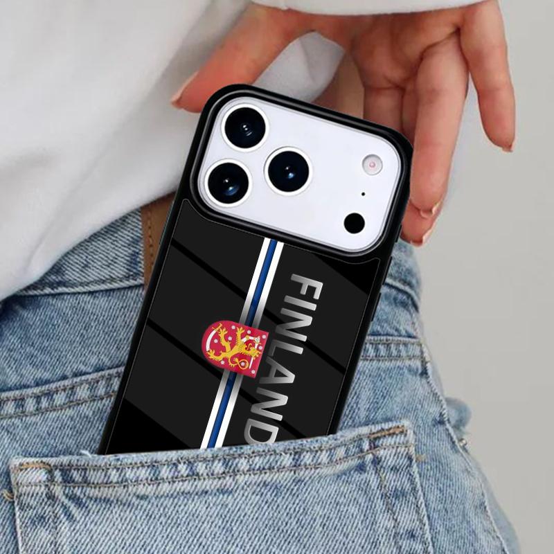Finland Flag Phone Case for iPhone 16e 15 14 13 12 17 Pro Max Plus Air 17pro Cover Coque