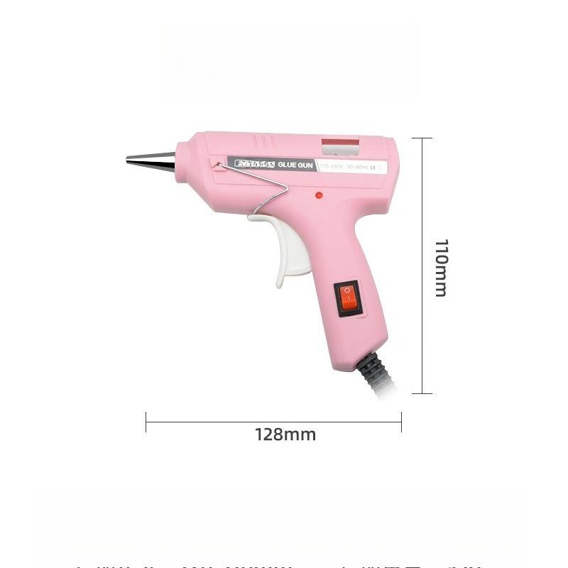 1pc Home Handmade 7mm Hot Melt Guns Small DIY Glue Gun for Children Fast Heating Anti Drip Hot Glue Guns Suitable for Handmade Jewelry Frame Models