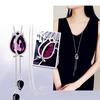 Charm Statement Crystal Pendant Bride Wedding Rhinestone Tassel Long Necklace Party Women Jewelry