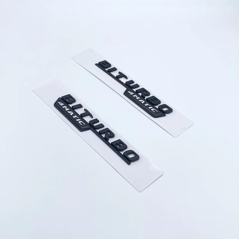 C43 BITURBO 4MATIC Car Trunk LettersNumbers Emblem Sticker For Mercedes Benz AMG W204 W205 C Series Accessories