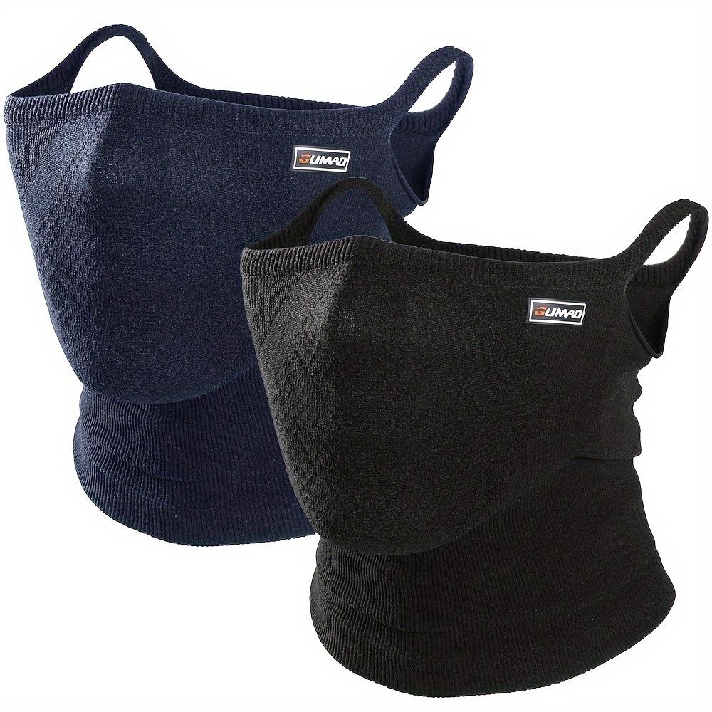 2 vnt. Vėjo nepraleidžiantys pusės veido uždangalai vyrams ir moterims - uždedami už ausų, patogūs sportui, kvėpuojantis mezginys, idealūs dviračių sportui, bėgiojimui ir lauko veiklai